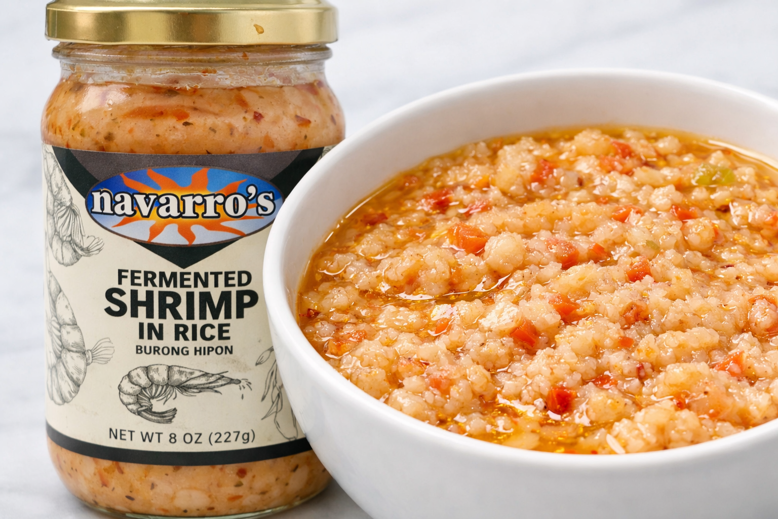 Navarro's Burong Hipon Fermented Shrimp in Rice 227g