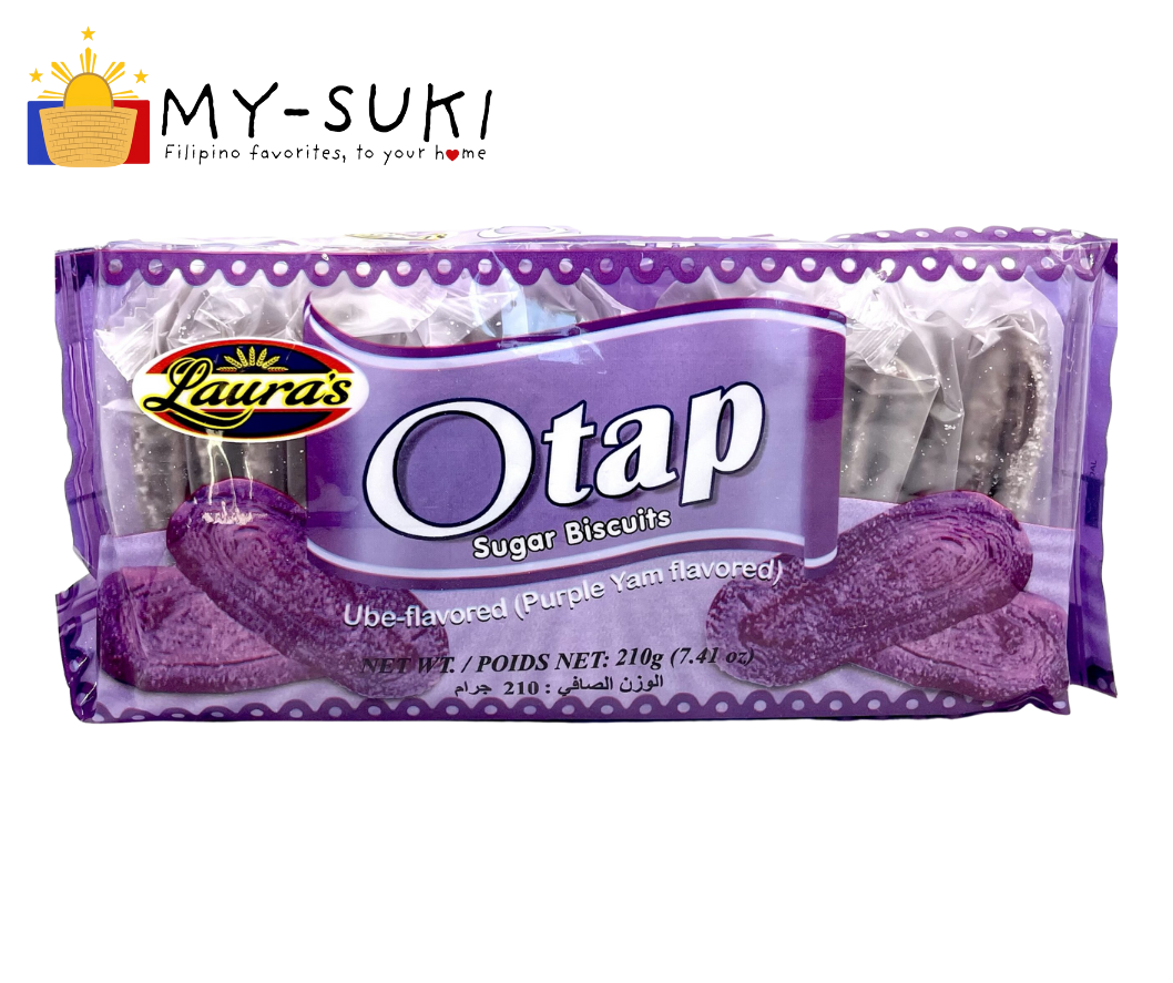 Lauras Otap Sugar Biscuits Ube Flavored Purple Yam 210g
