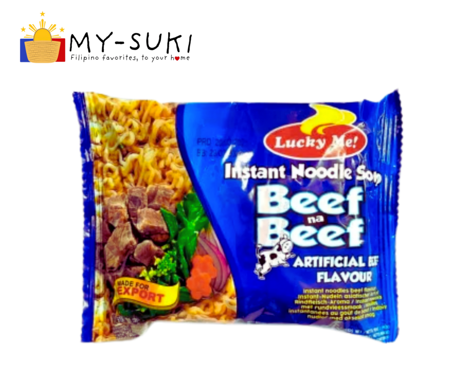 Lucky Me Beef-Beef w/ Garnish Pack 55g