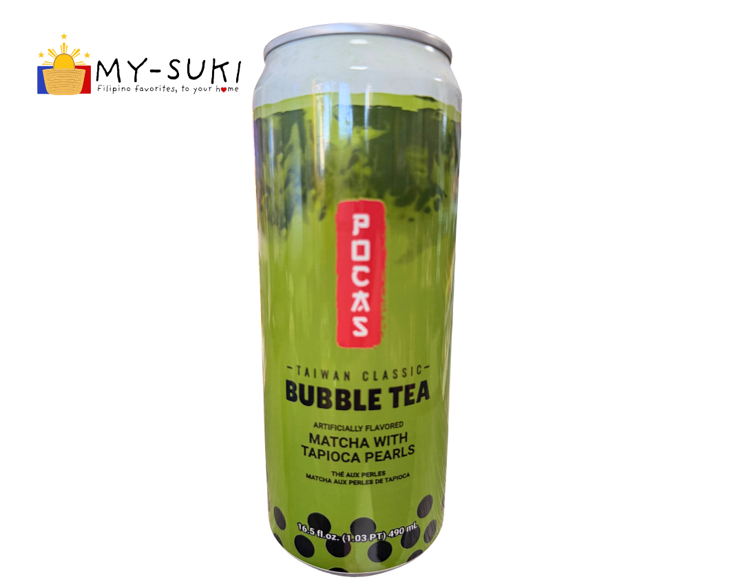 Bubble Tea Matcha with Tapioca Pearls 490ml