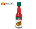 Bottle of McCormick Langka flavor with red liquid on a white background, featuring the MY-SUKI brand logo.