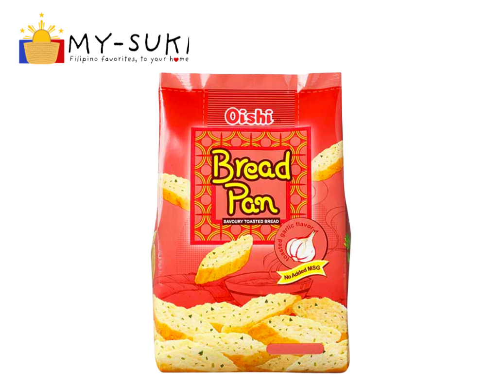 Oishi Bread Pan Toasted Bread Garlic Flavor 42g