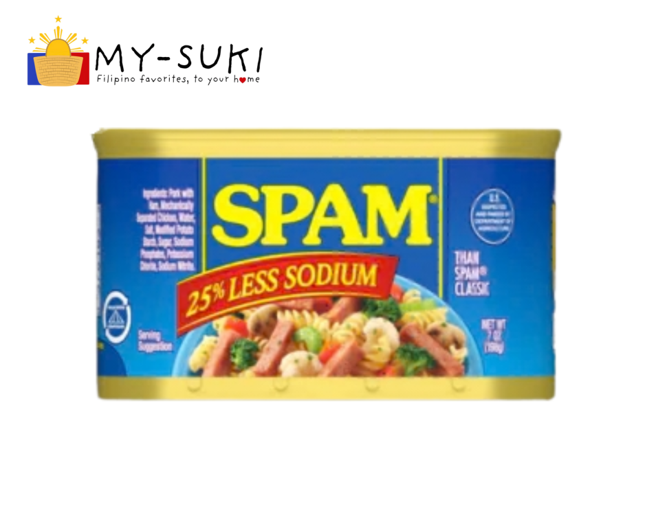 Spam 25% less sodium 12oz
