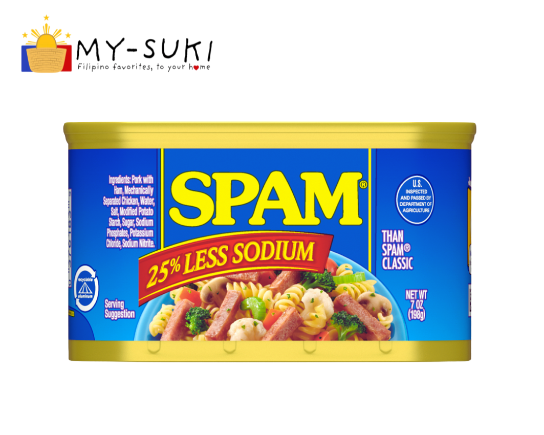 Spam 25% less sodium 12oz