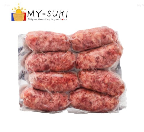 Pampanga Bulk Sweet Sausage Longanisa 8pcs in a Pack 1 to 1.5lbs